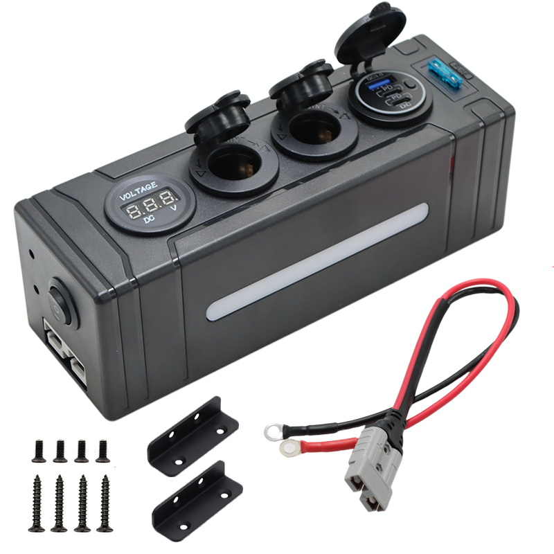 12V / 24V Slimline Power Distribution Hub with QC3.0 USB – 4WD, Caravan & Boat - Image 3
