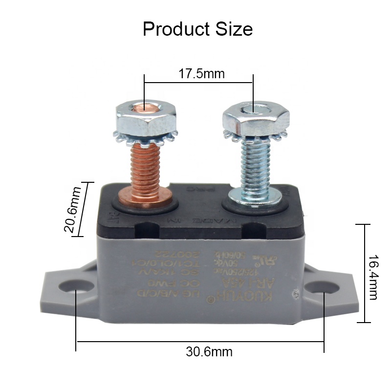 30A 12V-24V Automatic Reset Circuit Breaker – 2 Pack - Image 3