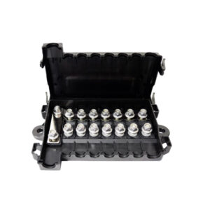 8 Way Mega & Midi Fuse Box - 1x Mega & 7 x Midi - Includes Busbar