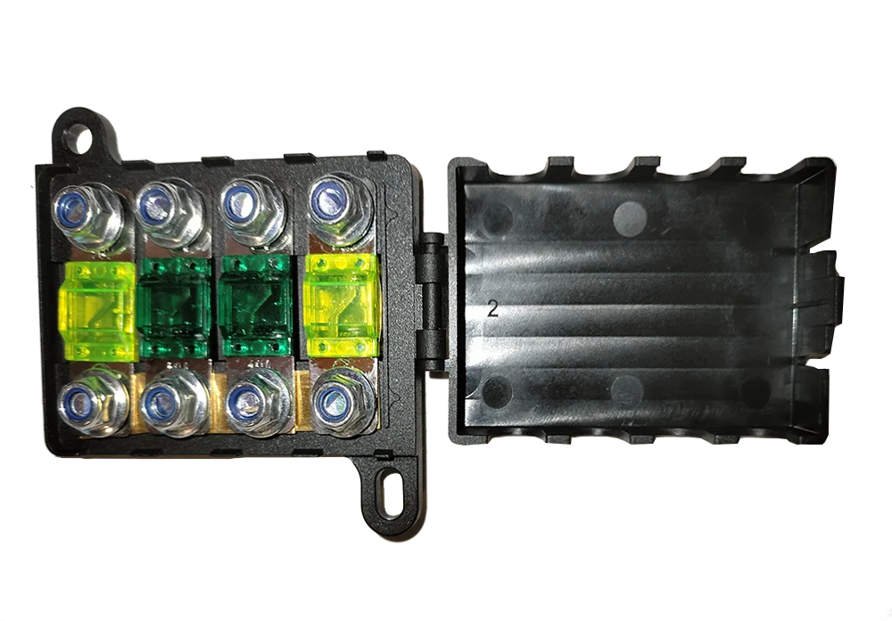 Quad Midi Fuse Holder With Busbar - Surface Mount - Up to 80AMP - Image 3