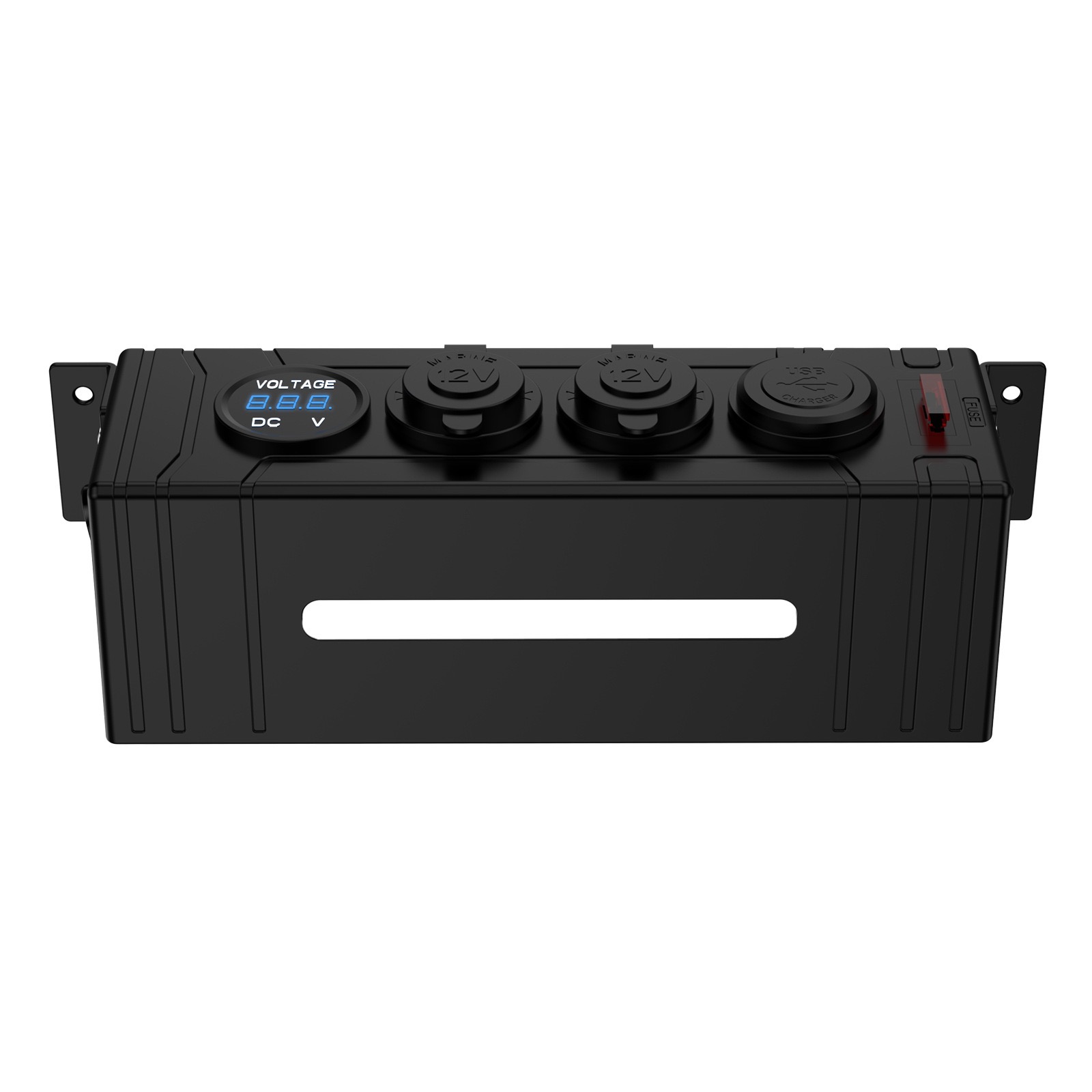 12V / 24V Slimline Power Distribution Hub with QC3.0 USB – 4WD, Caravan & Boat - Image 2