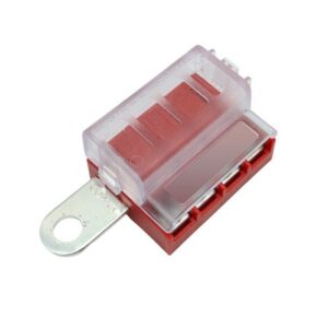 4-Way Standard Blade Fuse Battery Terminal Block - 12-32V Circuit Box