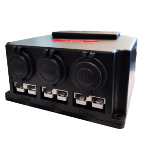 Ultra Mini Power Box W/Engle Socket - 12V/24V DC - 10 Devices (Surface Mount)