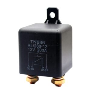 200A Ignition Solenoid Switch Relay - Continuous Duty 12V/24V