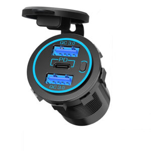 Dual QC 3.0 charger and USB Type C – 12V/24V Hardwire Integration