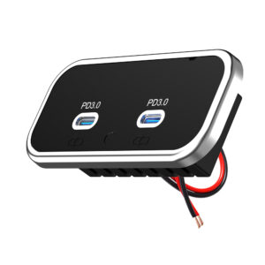 2-Port USB-C PD3.0 Flush Mount Charger Panel – 12V/24V, 30W Fast Charge
