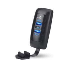 Flush Mount 3 Port USB QC3 and USB type-C Socket - Hardwire Integration